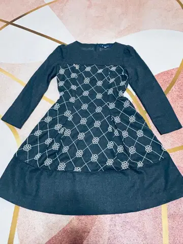 M'S GRACY 꽃무늬 자수 긴팔 원피스 38 엠즈 그레이시 원피스