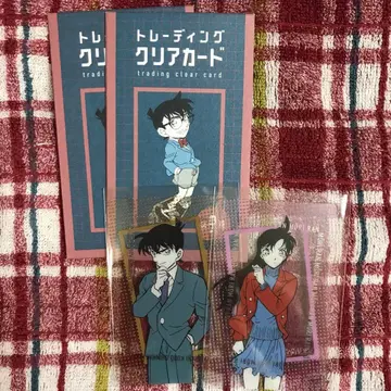 명탐정 코난 코난 탐정사 트레이딩 클리어 카드 신이치 & 란