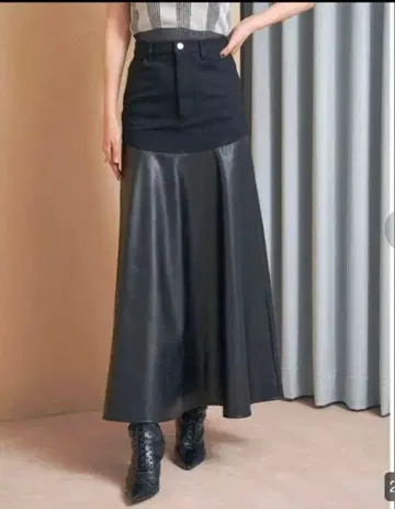 플레어 롱 스커트 M 사이즈