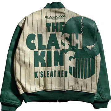 카도야 크러쉬 킹 천연 가죽 싱글 가죽 자켓 라이더스