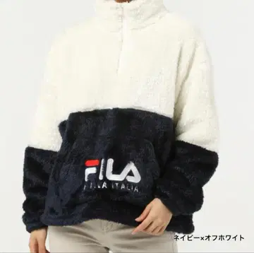 휠라 플리스 자켓 보아 하프 지퍼