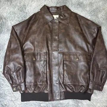 JaVa 브라운 가죽 자켓