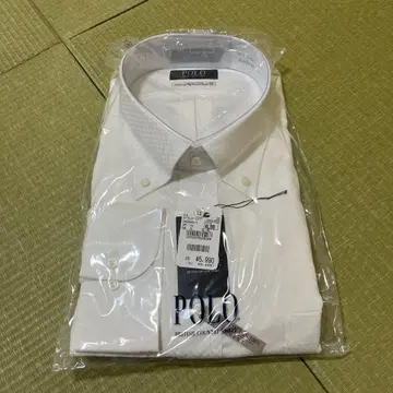 POLO 화이트 긴팔 와이셔츠 사이즈 MAX