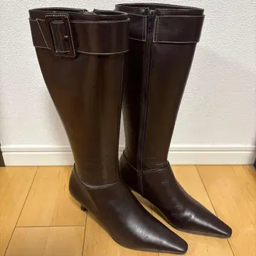 롱 부츠 브라운