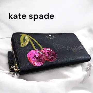 kate spade 케이트 스페이드 Ma Cherie 체리 장지갑 블랙