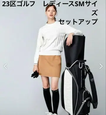 골프 여성용 셋업 스웨터&스커트