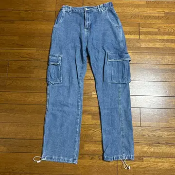 KICITY 카고 팬츠 L 데님 블루