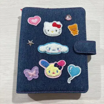 산리오 데님 와펜 바인더