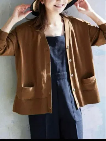 SLOBE IENA 아이스 코튼 V넥 가디건