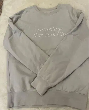 Saturdays NYC 로고 맨투맨 라이트 블루