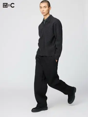UNIQLO:C 맨투맨 와이드 팬츠