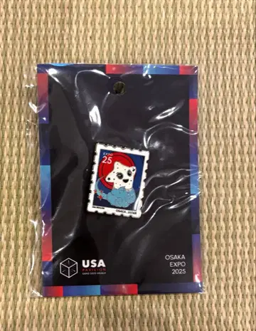 간사이 만박 EXPO2025 미국관 USA 스파크 핀 배지
