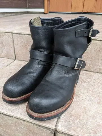 레드윙 숏 엔지니어 부츠 8182 7D 블랙