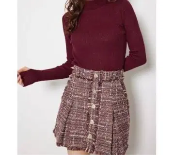 rienda 니트 홀터넥 워셔블 하이넥 니트탑