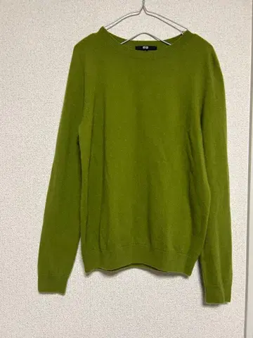 유니클로 캐시미어 100% 니트 L 그린