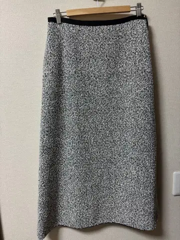 드로워 트위드 스커트