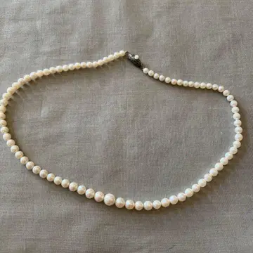 화이트 펄 목걸이