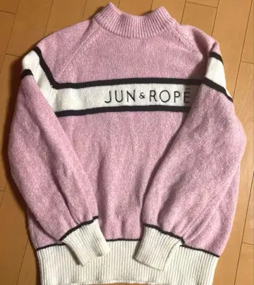 준 로페 니트 스웨터 JUN&ROPE 핑크