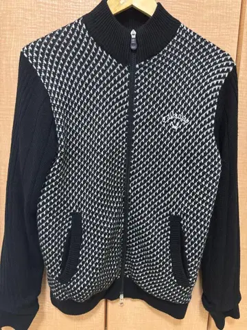 캘러웨이 집업 니트 블루종 방풍 M