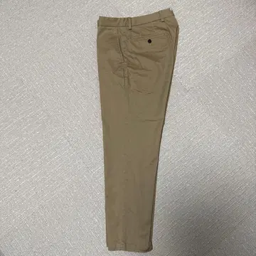 SHIPS 저스트 길이 스트레치 트윌 노플리츠 팬츠 베이지