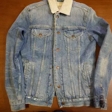 ALLSAINTS 보아 카라 부착 데님 자켓 XS