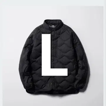 유니클로 리사이클 하이브리드 다운 자켓 L 사이즈 블랙