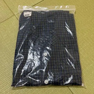 체크 무늬 파자마 3L 네이비 계열