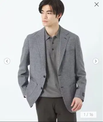 REDA 1865 체크 무늬 테일러드 자켓 48