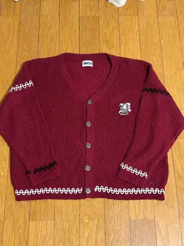 9090 가디건 빨간색