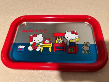 [레어] 키티 양철제 트레이 일본 한정품 쇼와 산리오 70s 디자인