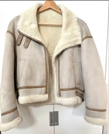 MERCURYDUO 페이크 무스탕 코트 자켓 아우터 베이지 S