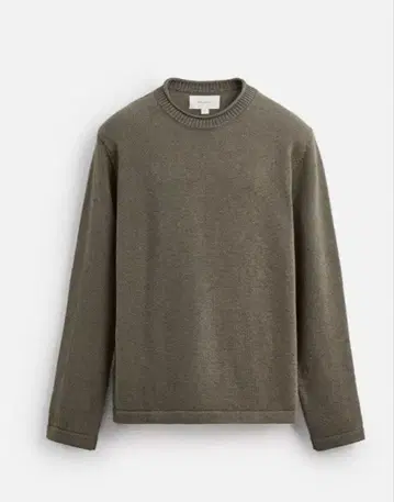 ZARA ORIGINS 롤업 디테일 코튼 캐시미어 스웨터 L