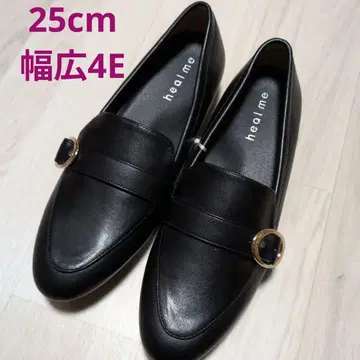 [택 포함] heal me 블랙 로퍼 25.0cm