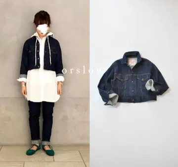 새상품급 orslow x beams boy 데님 트래커 자켓 G