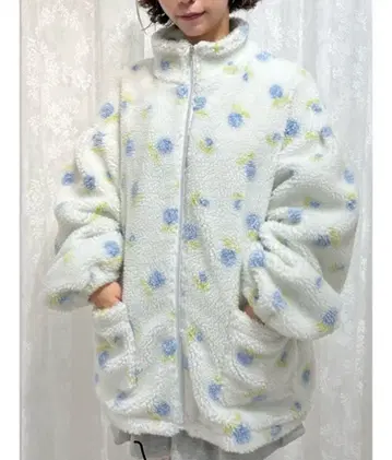 merry jenny flower 보아 블루종 꽃무늬 보아 블루종