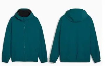 PUMA 리버서블 윈드 브레이커 보아 안감 M 그린/블랙