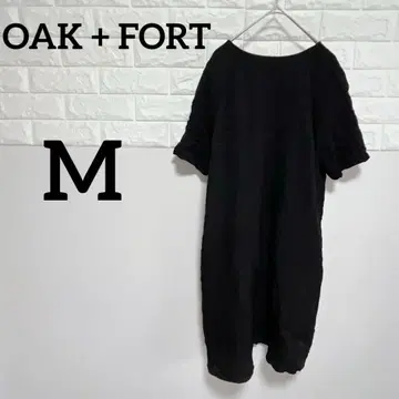새상품급 [ OAK + FORT ] M 반팔 티셔츠 원피스 블랙