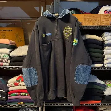 UNION MADE 유니온메이드 USA 하프 지퍼 맨투맨 FORD