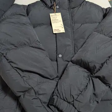 [ 대특가 ] 경량 다운 포켓 더블 다운 자켓 블랙 M 사이즈 무인양품