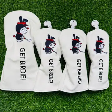 새상품 4세트 도라에몽 골프클럽 헤드커버 1+3W+5W+UT 화이트