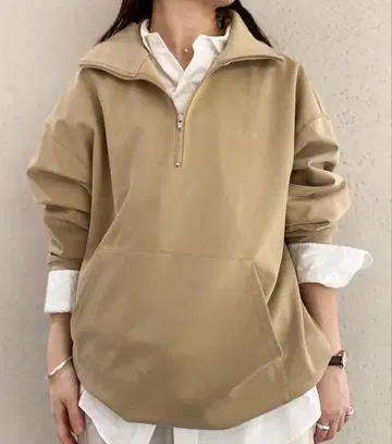 새상품급 SHINZONE FIBRIL TWILL HALF ZIP