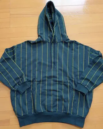 [ 새상품급 ] KEBOZ 풀오버 후드티 그린 M 사이즈 케보즈