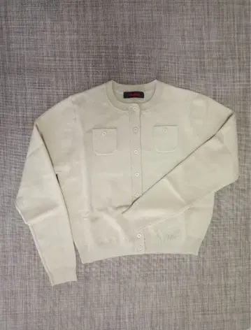 [ 새상품 ] CABaN 코튼 캐시미어 크루넥 가디건 라이트 베이지 S