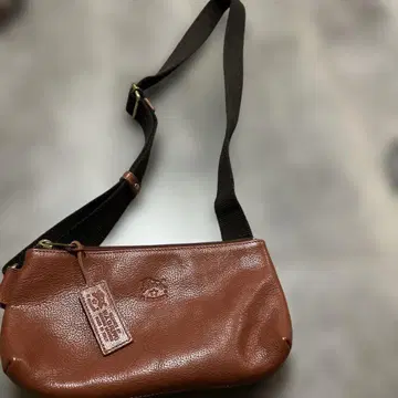 일비종떼 브라운 가죽 숄더백