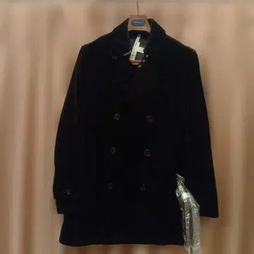 [ 클리닝 완료 ] 블랙 벨벳 피코트 M 사이즈 벨로아