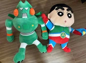 액션 가면 신짱과 로봇 봉제 인형 세트