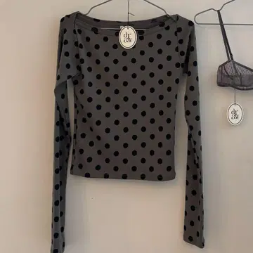 새상품 draw drawers longtee 도트