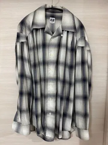 AIE 페인터 셔츠 옴브레 체크 M 사이즈