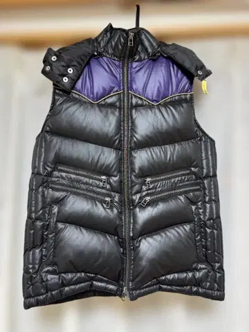 ikka 다운 베스트 M 블랙 후드 부착 클리닝 완료