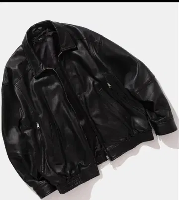 빔스 가죽 블루종 자켓 사이즈 S